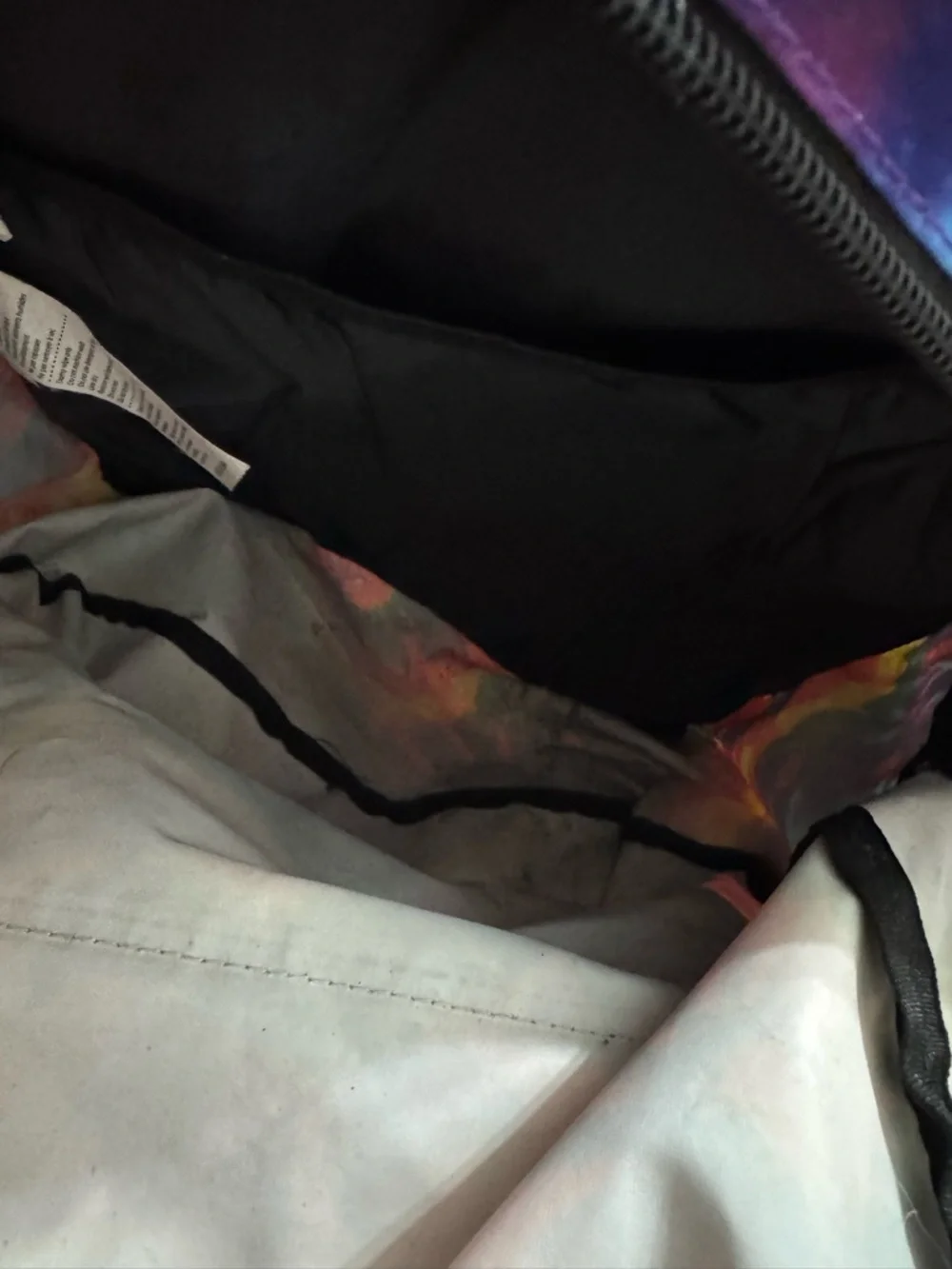 Dickies Rainbow Tie-Dye Backpack with Bright Swirls
